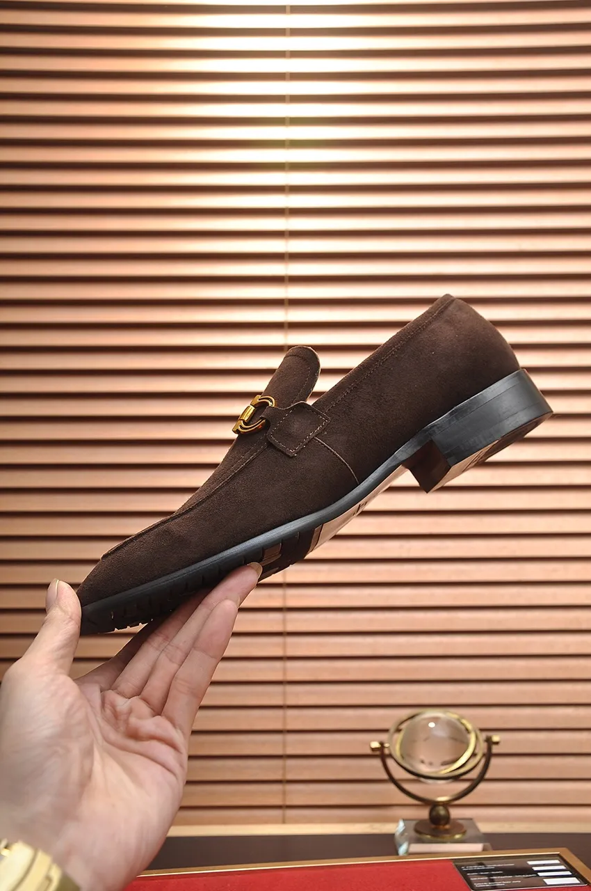 Men's shoes 💰500💶[Ferragamo/Ferragamo] The latest model in the counter. Original imported high-quality cowhide with open edges + imported 🐂 water-dyed cowhide lining + original luxury metal buckle + original combined outsole. Comparison without pressure 38--45 (45 is custom-made and cannot be returned or exchanged)